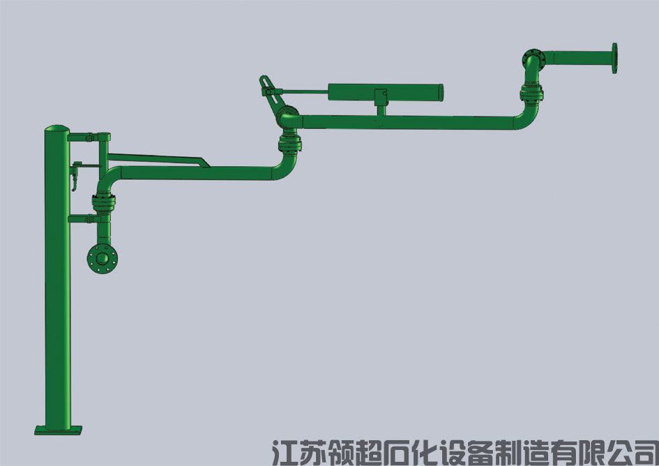 新疆昌吉客戶定制的AL2503汽車底部卸車鶴管已發(fā)往使用現場(1)