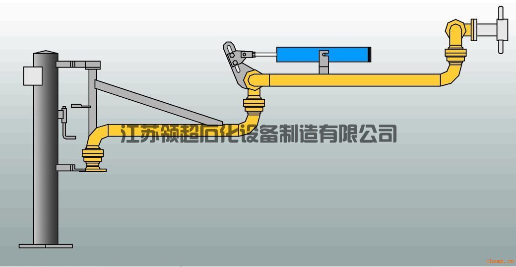新疆輪臺(tái)客戶定制采購(gòu)的AL2503底部裝卸鶴管，已發(fā)往使用現(xiàn)場(chǎng)(1)