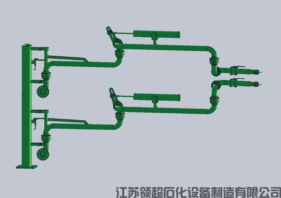 陜西西安客戶定制采購的一批AL2543汽車底部密閉裝卸鶴管（底部裝卸臂）已通過物流發(fā)往使用現(xiàn)場(chǎng)(1)